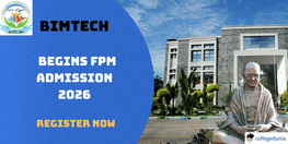 BIMTECH Begins FPM Admission 2026